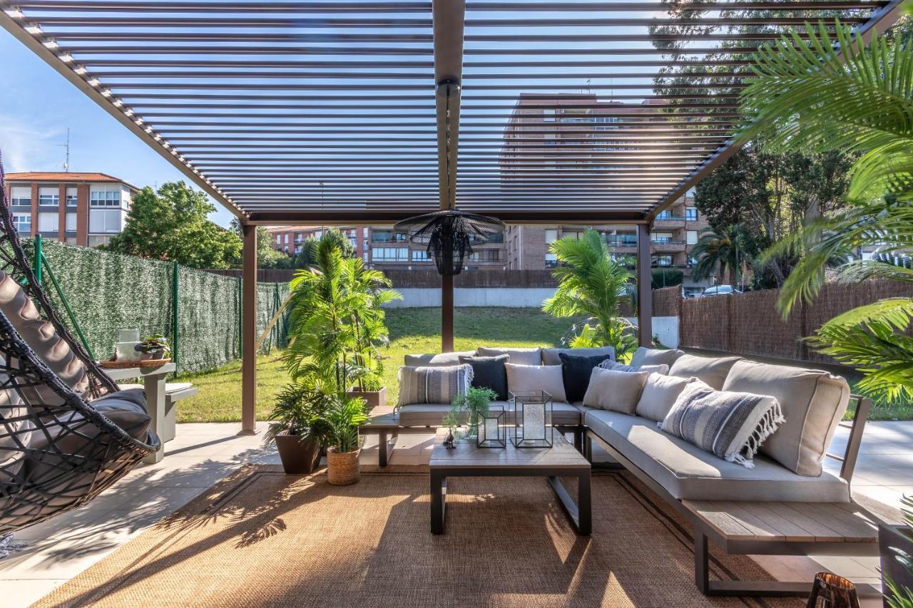 Akomodat En Precioso Y Moderno Con Jardin Y Parking Getxo Exterior photo